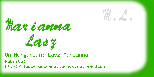 marianna lasz business card